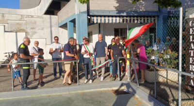 Inaugurazione del campo di calcetto a Passo Ripe