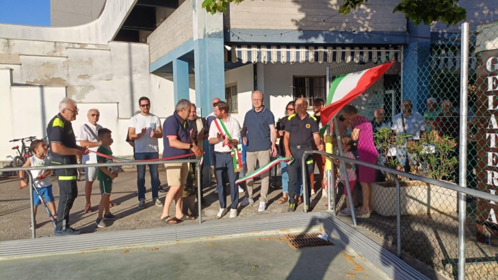 Inaugurazione del campo di calcetto a Passo Ripe
