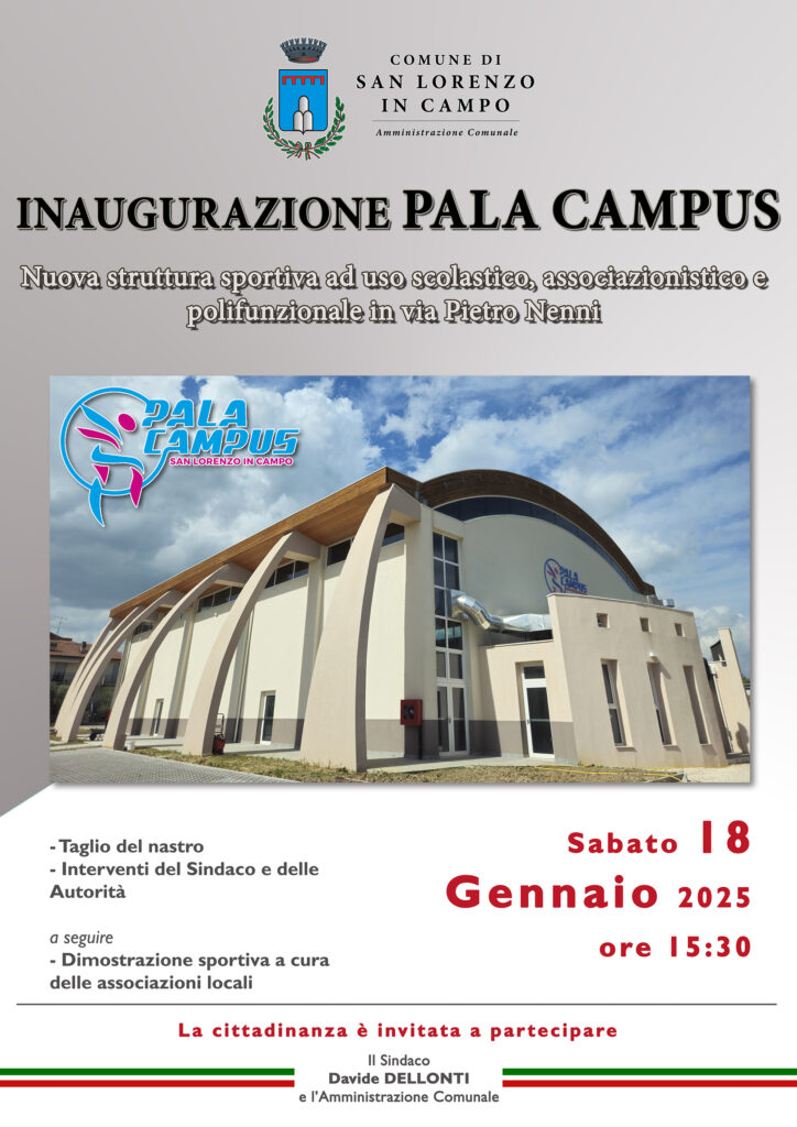 InaugurazionePala Campus – San Lorenzo in Campo